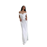 Plataz New Women's Temperament Sexy Bareback Dress With A Chest And A Shoulder Fashion Dress HZ0628