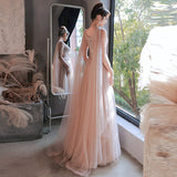 Plataz Examination Evening Dress Female Banquet Temperament Light Luxury Small High-End Atmospheric Host Tuxing Performance Dress High Sense