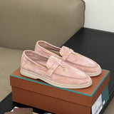 Plataz Loafers Women&Men's Shoes Leather Shoes Round Head Flat Floor Casual Shoes High Quality Shoes