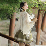 Plataz Design Cicdas Chinese Style Improvement Han Element Women's Shawl Sling Skirt Set 9132