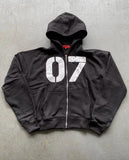 Plataz Trend Street Loose Sweatwear Suit Men And Women's Hip-Hop Sports Zipper Hoodie Trousers Set DJPT