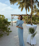 Plataz Spring And Summer Skin Retro Shawl Folding Feeling Straight Dress LX0139