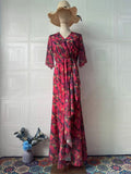 Plataz 2025 New Sexy Elegant Short-Sleeved Dress Sweet Dress Woman