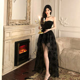 Plataz Spring And Summer New Temperament Banquet Dress Dress Lady Yu Sister Wind Shoulder Bra Dress Dress Woman