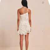 Plataz Hanging Neck Three-Dimensional Holiday Wind Flower Dress 2024 Summer New HZ0628