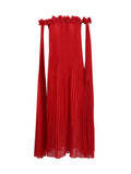 Plataz 2025 New One-Word Three-Dimensional Flowers Splicing Shoulder Sexy Long Folding Long Folded Skirt Woman