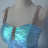 Plataz Evening Dress Blue At The Fugitive Princess Birthday Party Voice Art Test For Adult Mermaid Puff Dress Dress