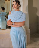 Plataz Spring And Summer Skin Retro Shawl Folding Feeling Straight Dress LX0139