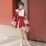 Plataz Tour Dragon Hechun Chinese Style Improvement Han Element Female Vest Dress Skirt Dress Dress 6962
