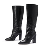 Plataz Pointed Thick High-Heere Sexy Nightclub Fashion Women's Boots Women Boots 35-42 High Quality Shoes