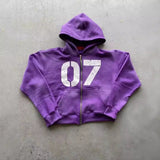 Plataz Trend Street Loose Sweatwear Suit Men And Women's Hip-Hop Sports Zipper Hoodie Trousers Set DJPT