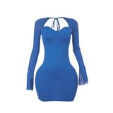 Plataz Autumn 2025 New Temperament Sexy Sleeve Long Sleeve Packed Shiny Dress Girl DJPT