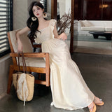 Plataz Leaf Belt Leaf Belt And Leaf Dress Woman's New Summer Ethereal Flawed Suspension Dress For 2024