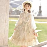 Plataz Design Poem With Flower Lolita Dress Female Everyday Cute Lolita Sweet Dress 7002