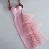 Plataz Banded Dress Summer New Temperament Sex High-Waisted Dinner Dress Brat Mesh Dress