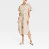 Plataz 2024 New POLO Tie Simple Tie With Solid-Colored Cardigan Dress