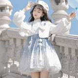 Plataz Snowy Dragon Language Chinese Style Improve The Chinese Element Of Women's Coat Dress Set 8858