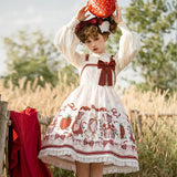 Plataz Design Winter Gift Sling Skirt Elegant Temperament Lolita College Style Two-Piece Set 6320