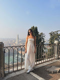 Plataz Summer New Breastless Backless Temperament To Take The Craft Elegant Ladies Dress