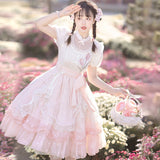 Plataz Design Flower With Poem Op Lolita Everyday Cute Lorita Sweet Dress 6734