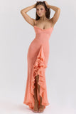 Plataz Style Sexy New Slings Solid V-Neck High-Ball Net Repair Medium Long Dress HZ0628
