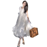 Plataz Wedding Morning Robe Super Fairy Sling Skirt Photo Light Wedding Girl Little Man Engagement Dress Fluffy Skirt