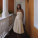 Plataz Autumn 2025 New Small Scented Temperament Casual-Buttered Bosom-Smeared Temperament Dress Woman DJPT