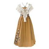 Plataz Design Until Dusk Chinese Style Improved Han Elements Of Women's Shawl Sling Skirt Suit 9217