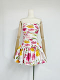 Plataz And Spicy Body-Repair Printed Floral Dress Dress Dress Dress Woman With New Summer Tsets And Folds