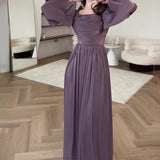 Plataz Women's Autumn Autumn Style Folded Temperament High-Waisted Skirt