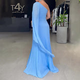 Plataz Women's Slanted Shawl Sexy Shawl Dress Slimmed-Up Folded Skirt Girl