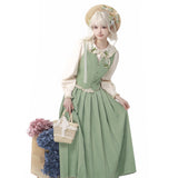 Plataz Design Tulip Chinese Style Improvement Han Elements Women's Shirt Vest Skirt Set 6733