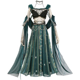 Plataz Design Galan Improved Han Elements Hanbok Half-Skirt Dress Shawl Set 8693