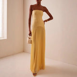 Plataz Women's New Sexy Bare Back Thin Shoulder Strap Hip Hollow Open Skirt HZ0628