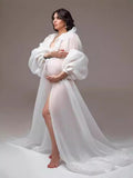 Plataz Women's Chiffon Strapped Dress Under The Fork Pregnant Photo Photography Mop 1253 Maternity