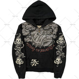 Plataz 2025 New Direct Selling Retro Gothic Hop Long-Sleeved 3D Sweaty Loose Hooded Sport DJPT