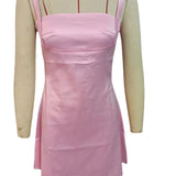 Plataz Women's Drees Sexy Spice Girls Suspension Dress Cindy Cinques Empty Back Short Dress French Dress DJPT