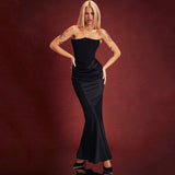 Plataz New Girded Brai Collar Dress Sexy Hottie Temperament Showback Dress Summer HZ0628