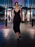 Plataz Black Suspension Sexy Fashion Tight Dress For Summer 2024 Summer