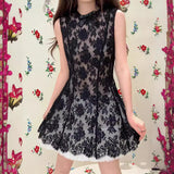 Plataz Sleeveless 24 Early Spring New South Oil High-Sand Sweet Lace Embroidery To Get The Dress Holiday Style Ponve Skirt