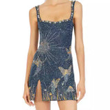 Plataz Women's New Sexy 3D Print Open Dress HZ0628