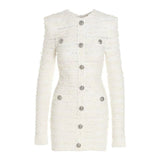 Plataz And Winter Baman Fashion Hollow Striped Embossed Metal Buckle Sexy Body-Body-Bum-Bum Skirt