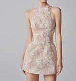 Plataz Vietnamese Small Dress Handmade Lace Birthday Engagement Thin Dress Woman In 2025