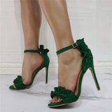 Plataz Fine High Heel Flower Size 47 Banquet High Heel Sandals S888-01 High Quality Shoes