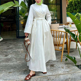 Plataz Women's Clothing Autumn 2025 Collar Shirt Dress High-Waisted Commuting Dress