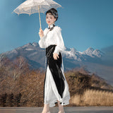Plataz Design Unnameted Poem To Improve Han Elements Hanfu Women's Top Fishtail Dress Dress Dress Set 8569