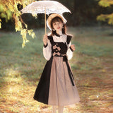 Plataz Design Dusk Chinese Style Improvement Han Elements Hanfu Women's New Chinese Top Dress Dress Set 8459