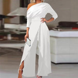Plataz New Shoulder Formal Elegant Party Jumpsuit DJPT