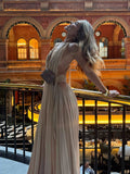 Plataz Sexy Dew Deep V Famous Hanging Neck Dress Pendant Feeling Super Fairy Temperament Holiday Dress Seaside