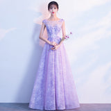 Plataz Dress Women 2025 New Purple Banquet Temperament Dress Female Dress Host Choral Performance Dress